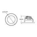 Luminaria de Empotrar en Techo, Residencial, Hospitalidad, Servicios y Diseño RE1212BBCD Construlita
