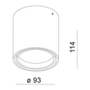 Luminaria de Sobreponer, Residencial, Hospitalidad, Servicios y Diseño Techo RE4034BBCB Construlita