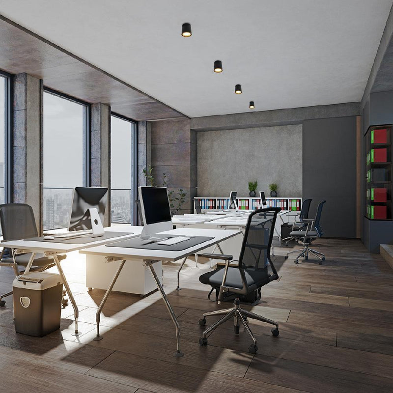 Luminaria de Sobreponer, Residencial, Hospitalidad, Servicios y Diseño Techo RE4034NBCB Construlita