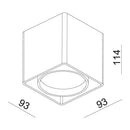 Luminaria de Sobreponer, Residencial, Hospitalidad, Servicios y Diseño Techo RE4035BBCB Construlita