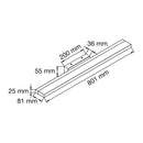 Luminaria de Sobreponer, Hospitalidad, Servicios y Diseño Muro RE6072BBCB Construlita