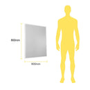 Espejo de Sobreponer, Residencial, Hospitalidad, Servicios y Diseño Muro RE6093SBCB Construlita