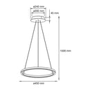 Luminaria de Suspender , Residencial, Hospitalidad, Servicios y Diseño RE8020BBCB Construlita