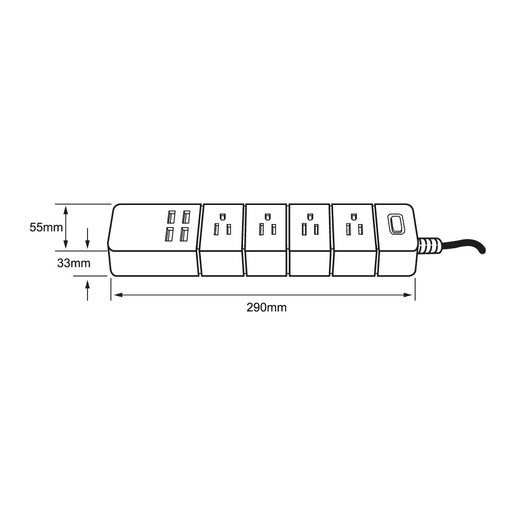 Accesorio Smart SMC4AC4USBMVBTCW Multismart