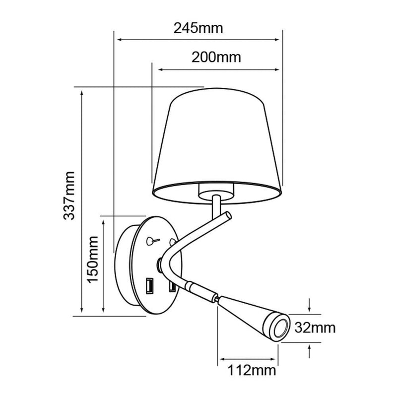Pared Interior TLLED-2042/B Bunda