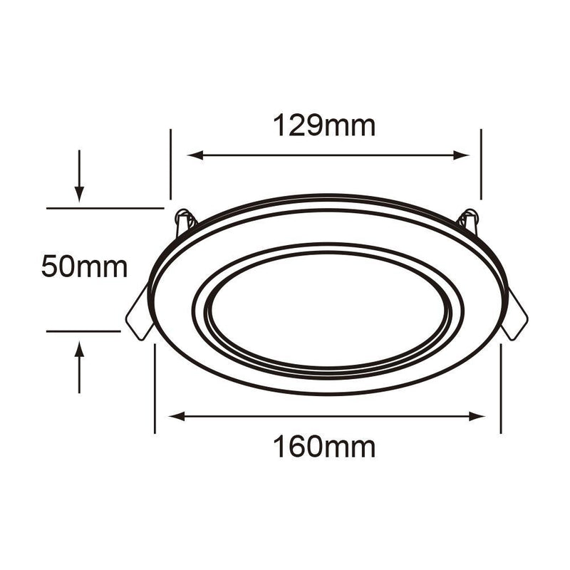 Empotrado Interior YDLED-15RD/9W/40S Munich